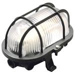 Müller-Licht 20300023 Oval Wet Room Light E-27 Black IP44 Wall/Ceiling