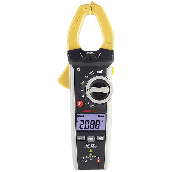 Multimetrix P06232009Z CM 604 Clamp Meter Digital 4000 Counts CAT ...
