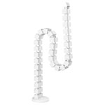 My Wall HZ42WL HZ 42 Cable Bundle Clip White 1piece Adjustable & Neat