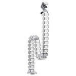 My Wall HZ43SL Cable Bundle Clip Silver Tool-Free Weighted Base