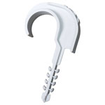 N & L 532STN Single Clamp Fastener 25-32mm UV-Proof Light Grey 50pcs