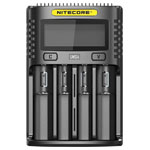 NiteCore NC-UMS4 UMS4 Charger, QC 2.0, 4 Slots, LCD, 3000mA Max
