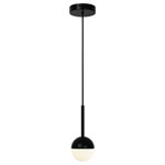 Nordlux 2113153003 Contina Pendant Light G9 Black Opal Glass Soft Light