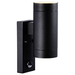 Nordlux 21519103 Tin Maxi Outdoor Wall Light Black Motion Sensor GU10