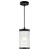 Nordlux 2218053003 Coupar Pendant Light E-27 Black Ribbed Glass Design