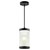 Nordlux 2218053003 Coupar Pendant Light E-27 Black Ribbed Glass Design