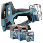 Novus 031-0373 J-550 Battery-Powered Stapler, 6-14mm Staples, 18V-Compatible