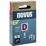 Novus 042-0789 Flat Wire Clips 1200 pieces 8x11.3mm for Tackers