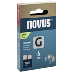Novus 042-0795 Flat Crown Type 11 Staples 1200 pieces 6x10.6mm for Films