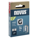 Novus 042-0799 Flat Crown Type 11 Clips 600 pieces, 14x10.6mm For Films