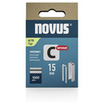 Novus 042-0801 Narrow Crown Staples 1000 pieces 15x6.1mm Timber & Panel Use