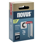 Novus 042-0805 Staples 1000 pieces, Narrow Crown, 26 x 6.1 mm, Timber Fixing