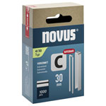 Novus 042-0806 Narrow Crown Staples 30mm x 6.1mm, 1000 pieces for Timber