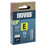 Novus 044-0090 Staple Pins Type J 19mm 1000pieces Ideal for Fixing Moulding