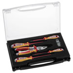 NWS 835-1 Softgrip Screwdriver Set Ergonomic Handle Bit Storage