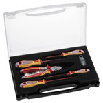 NWS 835-3 Screwdriver Set Softgrip Handle Integrated Bit Storage Durable