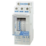 ORBIS OB330132 INCA DUO D Timer 230V AC Analogue DIN Rail Mount