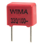 Wima FKP2D003301D00KS FKP2 330pF ±10% 100V Radial Polypropylene Capacitor