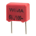 Wima FKP2D006801D00KS FKP2 680pF ±10% 100V Radial Polypropylene Capacitor