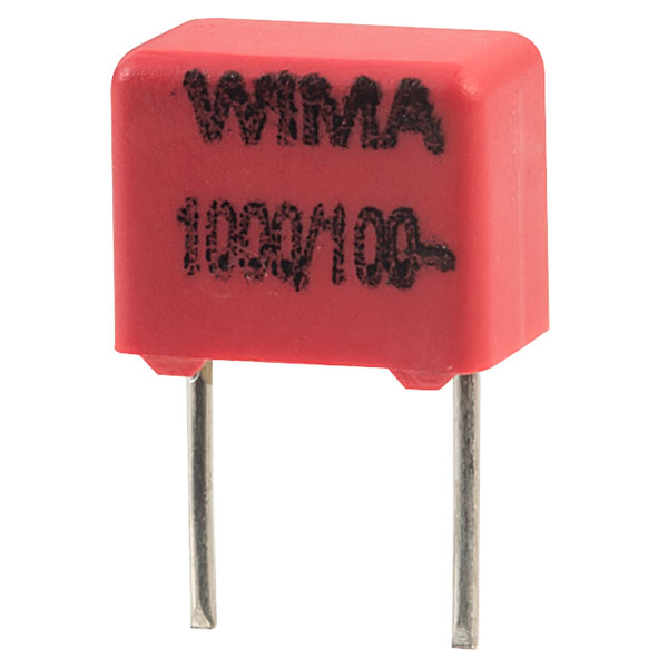 10x WIMA FKP2 1000pF (1nF) 630V 2.5% Film Capacitor – Pitch 5mm, Made In Germany