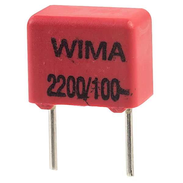 5 capacitors wima fkp2 2200pf 2,2nf 800v 2,5/%
