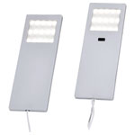 Paul Neuhaus 1121-95-2 HELENA LED Plinth Light 2piece Set Warm White Aluminium