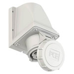 PC Electric 1132-1 CEE Wall Socket 16A 3-Pin 1h IP67 1 Piece