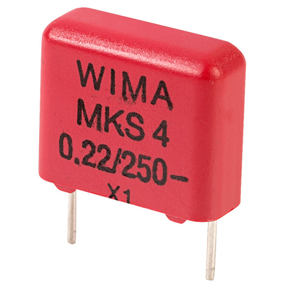 Wima MKS4F032203F00KS 220nF ±10% 250V 10mm Pitch Polyester Capacitor