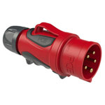 PCE 0153-6 Plug 16A 5-Pin 400V Plastic Housing Brass Contacts