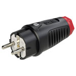 PCE 0511-sr Safety Plug Rubber 250V Black/Red IP54