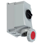 PCE 75352-6 CEE Wall Socket 63A 5-Pin 400V w/ Mechanical Interlocking