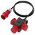 PCE 9430721 Power Distributor 400V 16A 3x CEE Sockets with 1.5m Cable