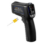 PCE Instruments PCE-675 IR Thermometer with Red Laser Measures Temp & Humidity
