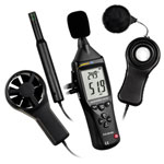 PCE Instruments PCE-EM 883 Anemometer 5-in-1: Sound Light Wind Temp