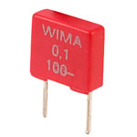 Wima MKS2D031001A00KS MKS2 0.1uF ±10% 100V Radial Polyester Capacitor