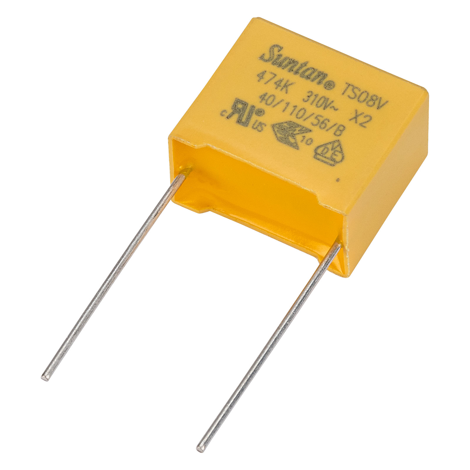 Suntan TS08V0A9474KBB0E0R 0.47uF ±10% 310VAC X2 Mini Polyprop Film Capacitor