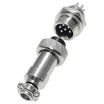 Pollin 453545 DIN Connector Socket Built-in Plug 6 Pins 1 Set