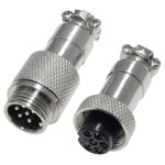 Pollin 453550 DIN Connector Set Plug & Socket 6 Pins 1 Set