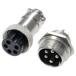 Pollin 453554 DIN Connector Socket Built-In 5 Pins 1 Set