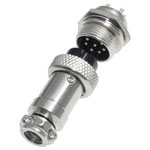 Pollin 453556 DIN Connector Socket Built-In 7-Pin Set