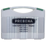 Prebena A-Box Staples Set 9000 piece Type A in 3 Sizes Practical Case