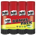 Pritt PK8MP Glue Stick 43g 4 pieces Natural Adhesive Potato-Based Formula
