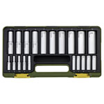 Proxxon 23292 Bit Set 20-Piece Matt Chrome Plated in Plastic Case