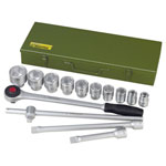 Proxxon 23300 3/4" Wrench Set 14-piece CRV Steel 22-50 mm Steel Box
