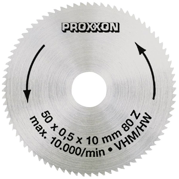 Proxxon 28011 Carbide Saw Blade 50x10x0.5mm 80 Cogs Cuts Tough Mat...