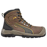 PUMA 630220-46 Sierra Nevada Safety Boots Size 46 Rubber Sole Brown