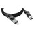 Ansmann 1700-0188 4-in-1 Magnetic USB Cable A/C to C/Lightning 120cm Blk Fabric