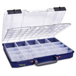 Raaco 145596 CarryLite 55 25-Compartment Assortment Case with Sliding Locks