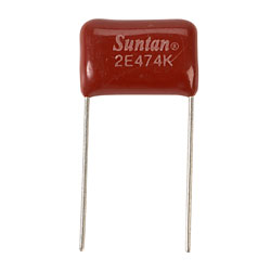 Suntan TS02002E474KSB0E0R 0.47uf 250V 10% Metal. Poly Capacitor