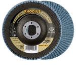 Rhodius 210483 LSZ F3 Flap Disc 125mm 22.23mm Bore Stainless Steel 1 piece
